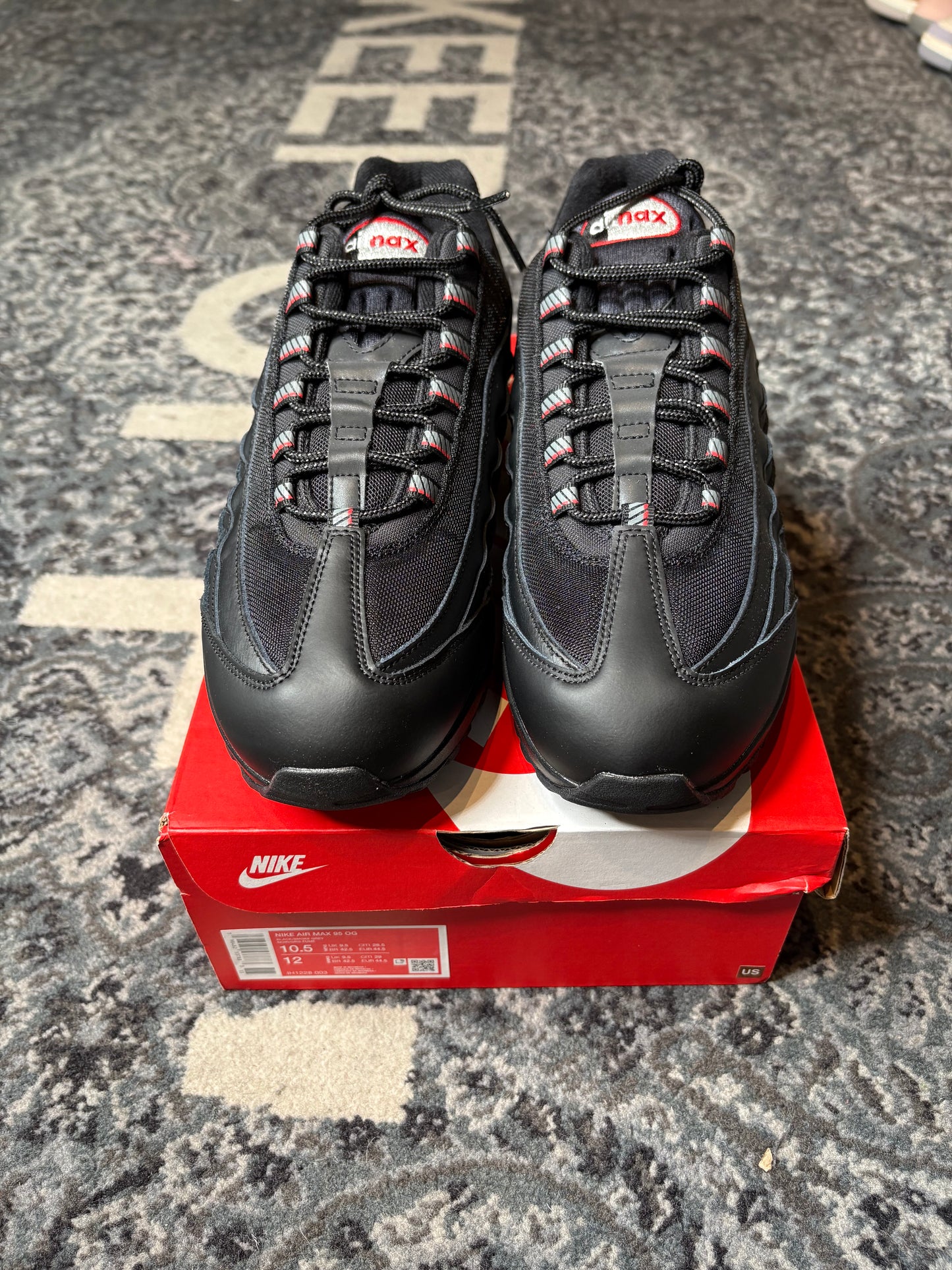 Nike Air Max 95 “Racing Pack Black University Red Ds Og Size 10.5