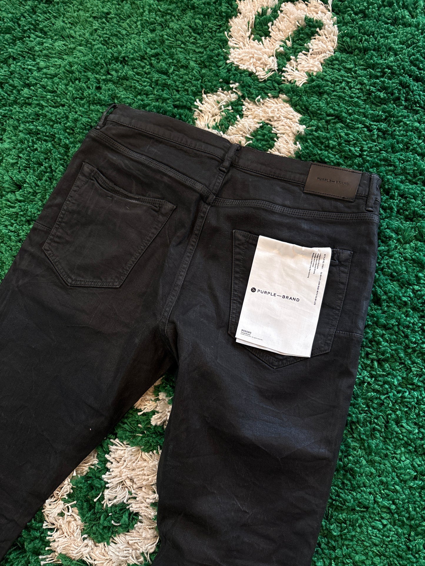 Purple Jeans Black Size 34