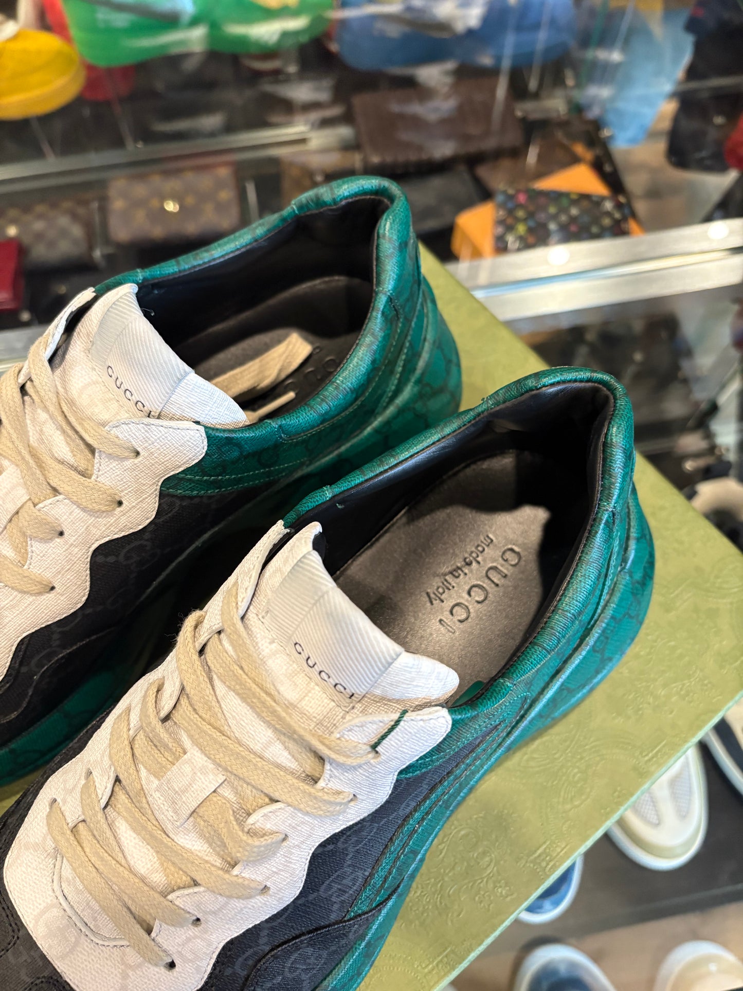 Gucci rython monogram green