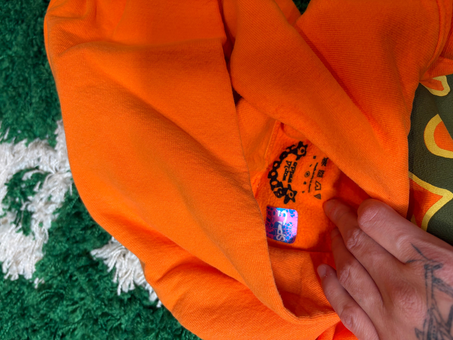 Sp5der Hoodie Orange DS