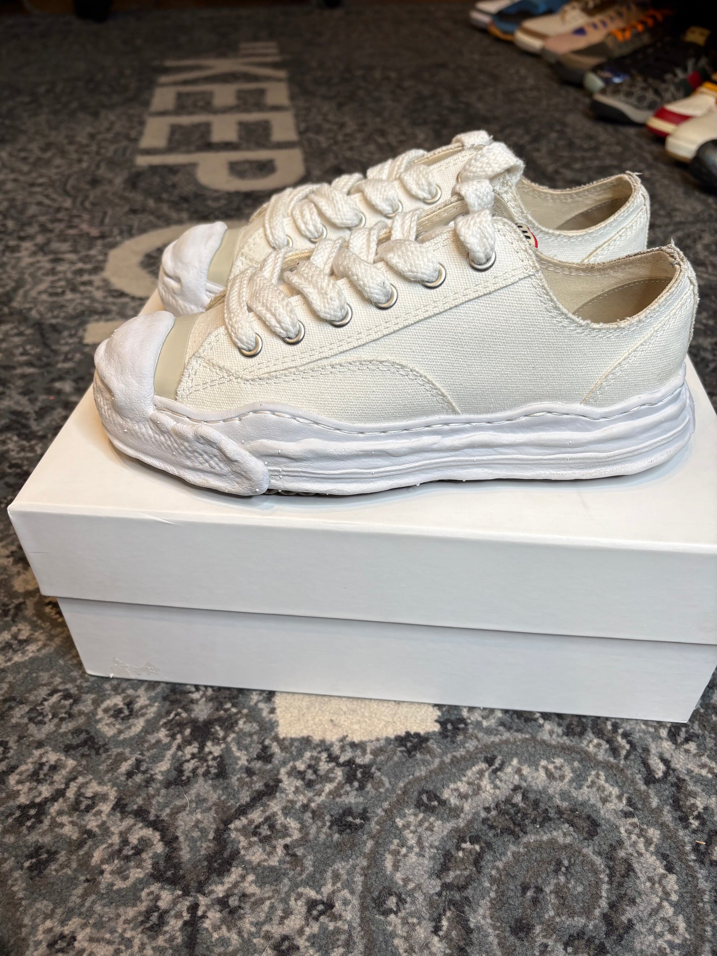 Maison Mihara Yasuhiro Hank OG Sole Canvas Low “White” Clean Og Size 8(41 EU)