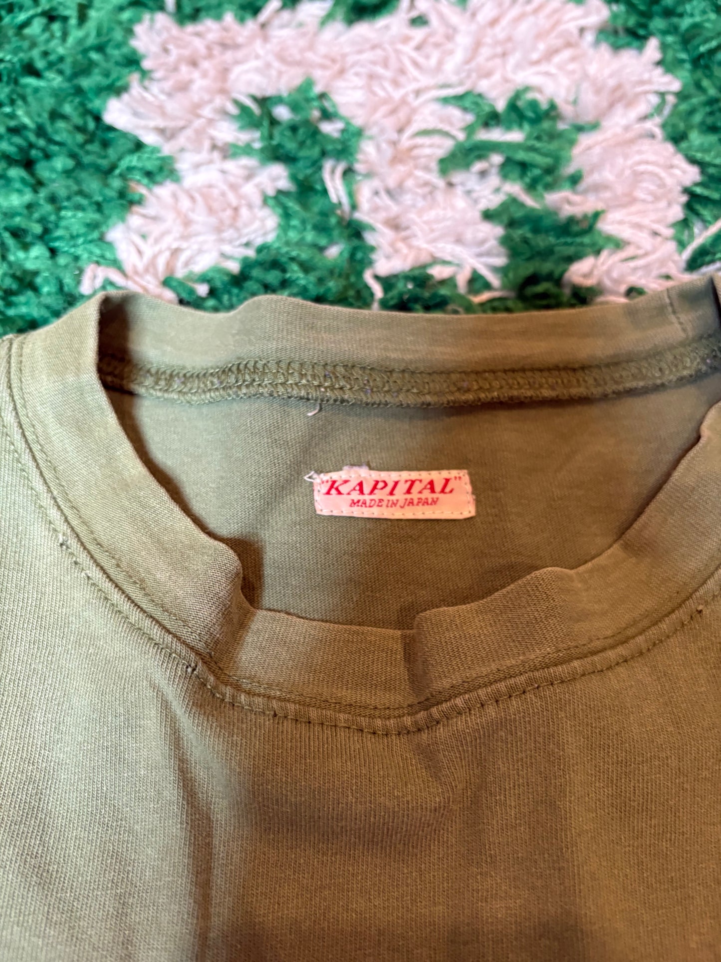 Kapital Green Socks Tee Size Medium