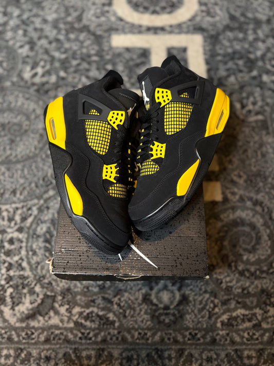 Jordan 4 Retro “Yellow Thunder” Clean Og Size 9.5