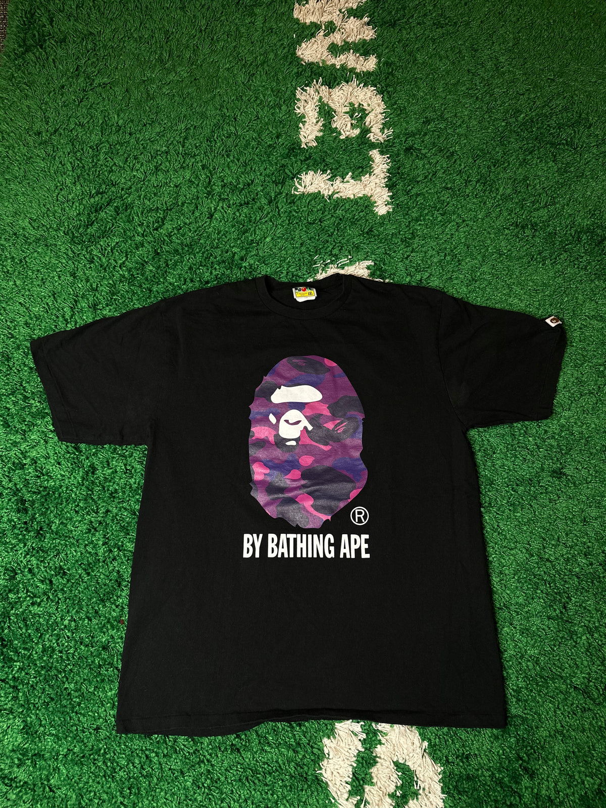 Bape Purple Ape Head Tee Size XXL