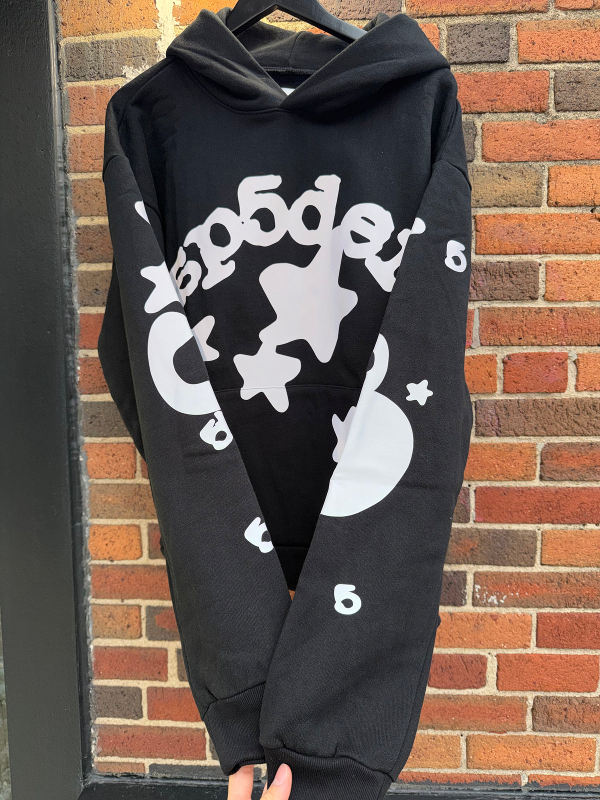Sp5der Black 3m Reflective Hoodie DS