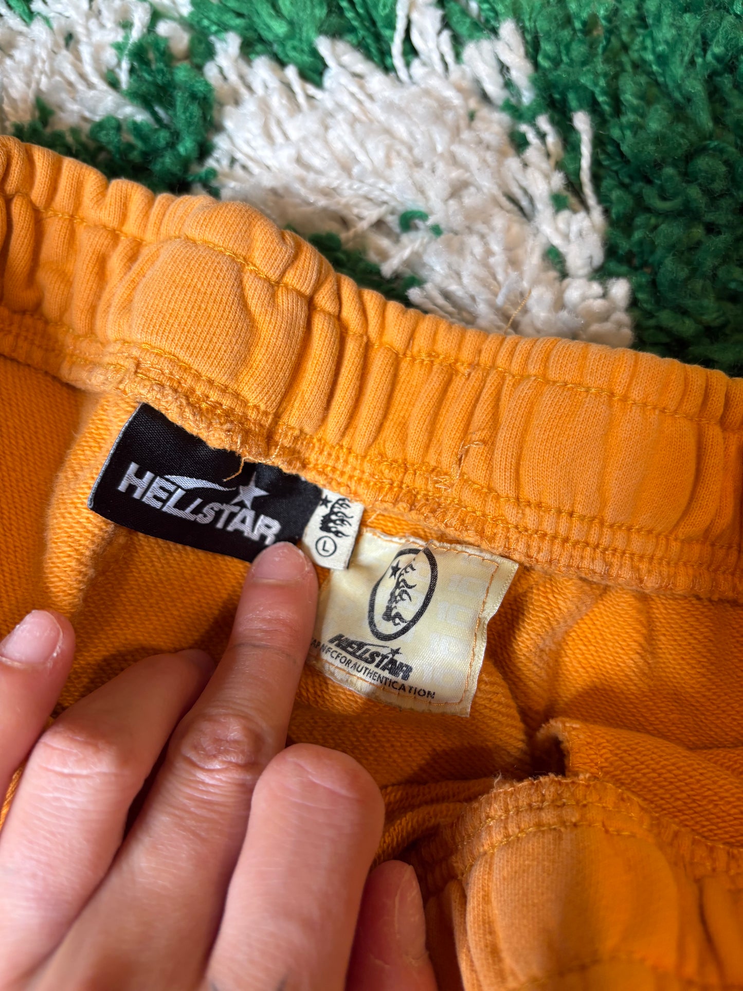 Hellstar Sweatpants Orange Size Large
