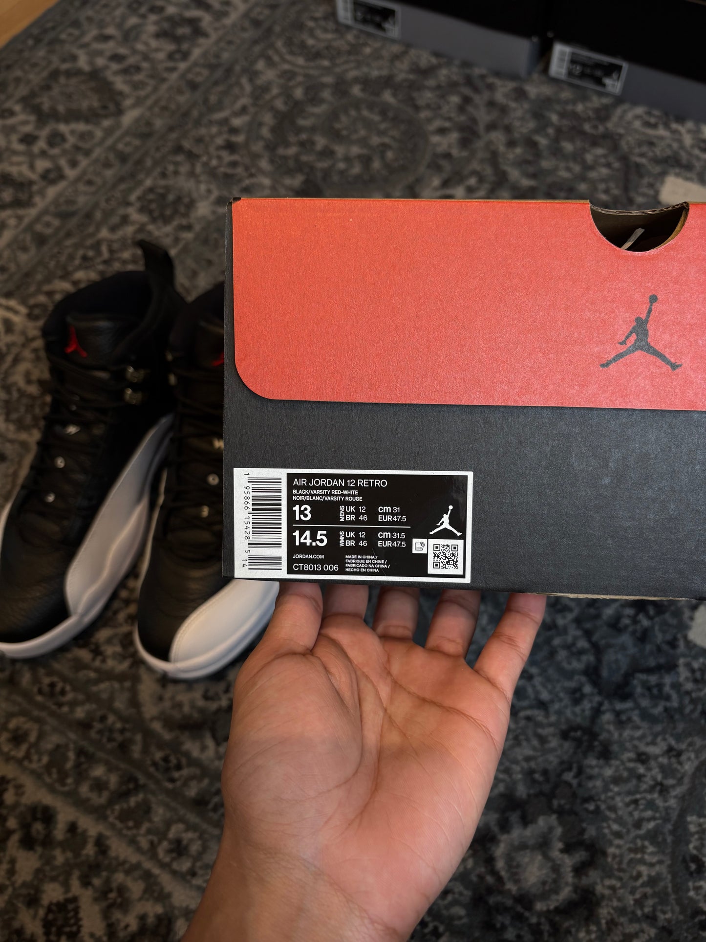 Jordan 12 Retro “Playoffs” DS OG SIZE 13
