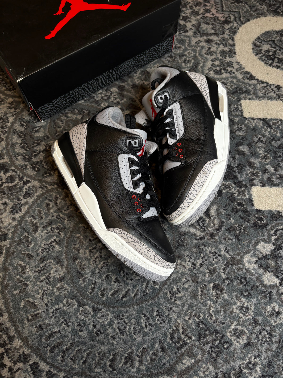 Jordan 3 Retro “Black Cement” Clean Og Size 10