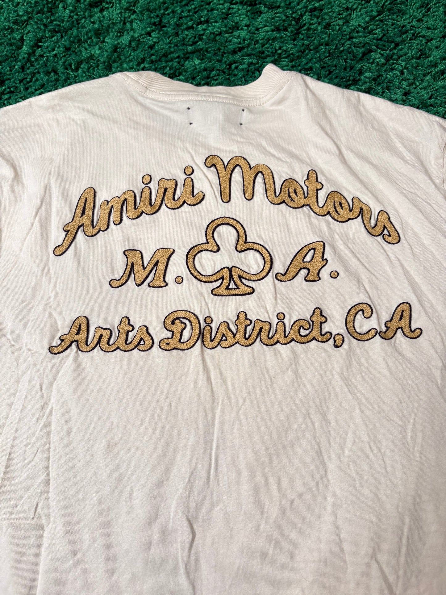 Amiri Motors Tee Cream Size XXL
