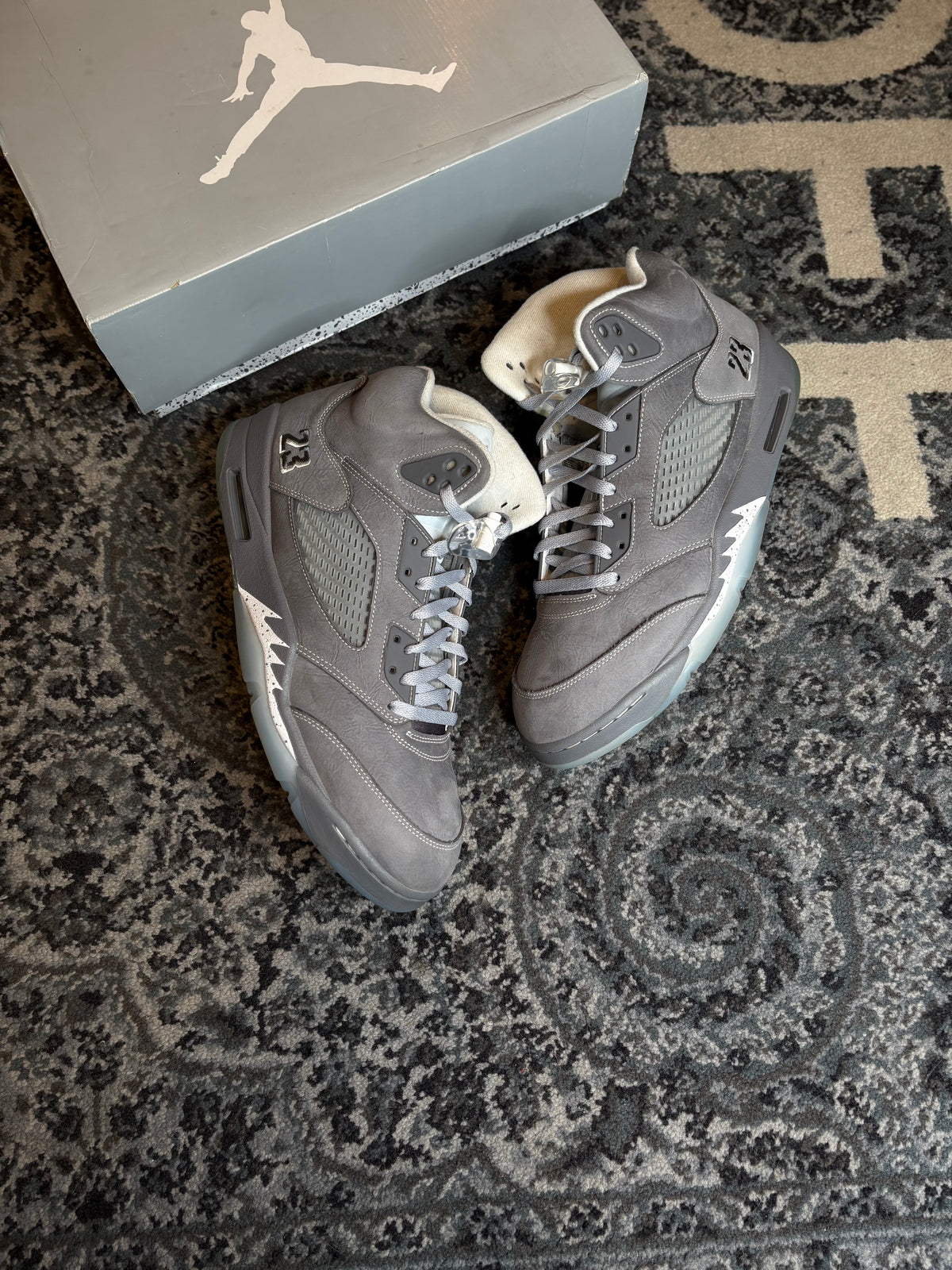 Jordan 5 Retro “Wolf Grey” Clean Og Size 14