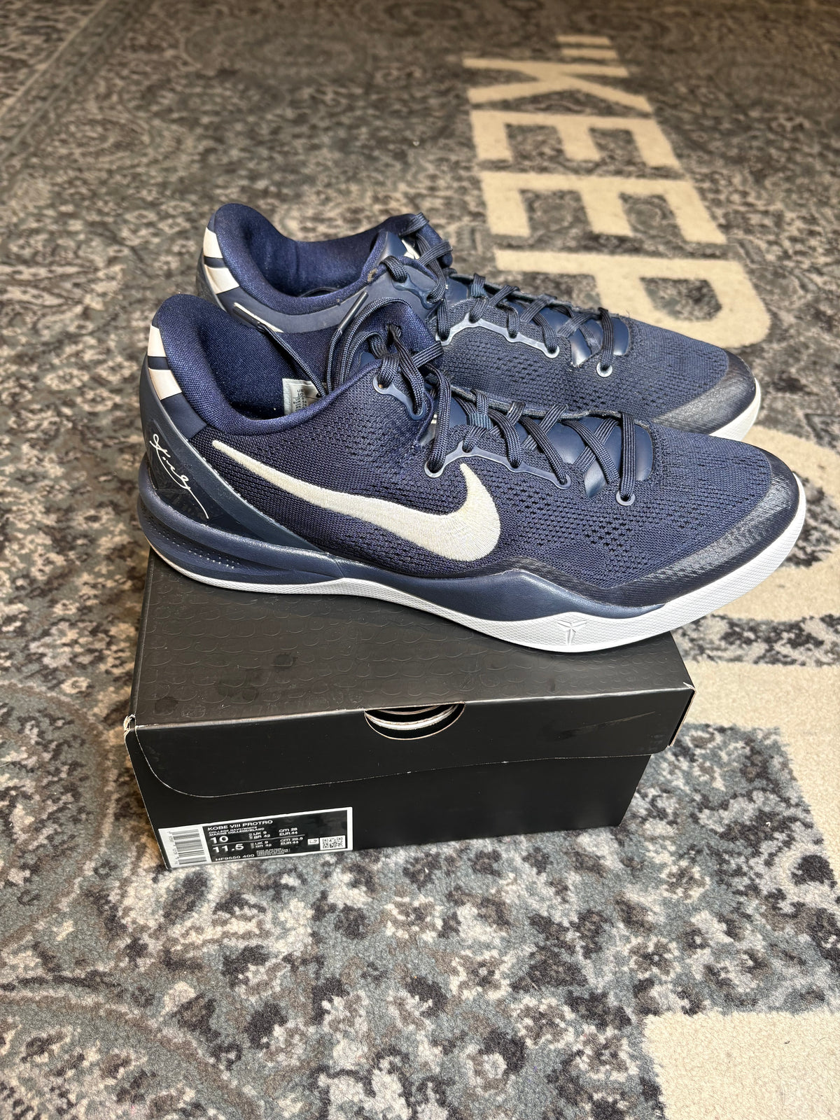 Kobe 8 Protro “College Navy” Clean Og Size 10