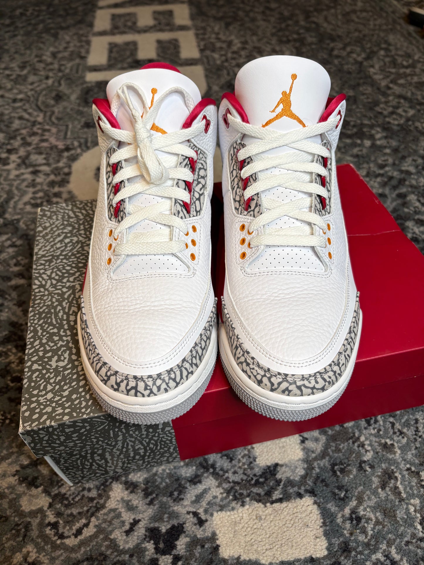 Jordan 3 Retro “Cardinal Red” Vnds Og Size 11