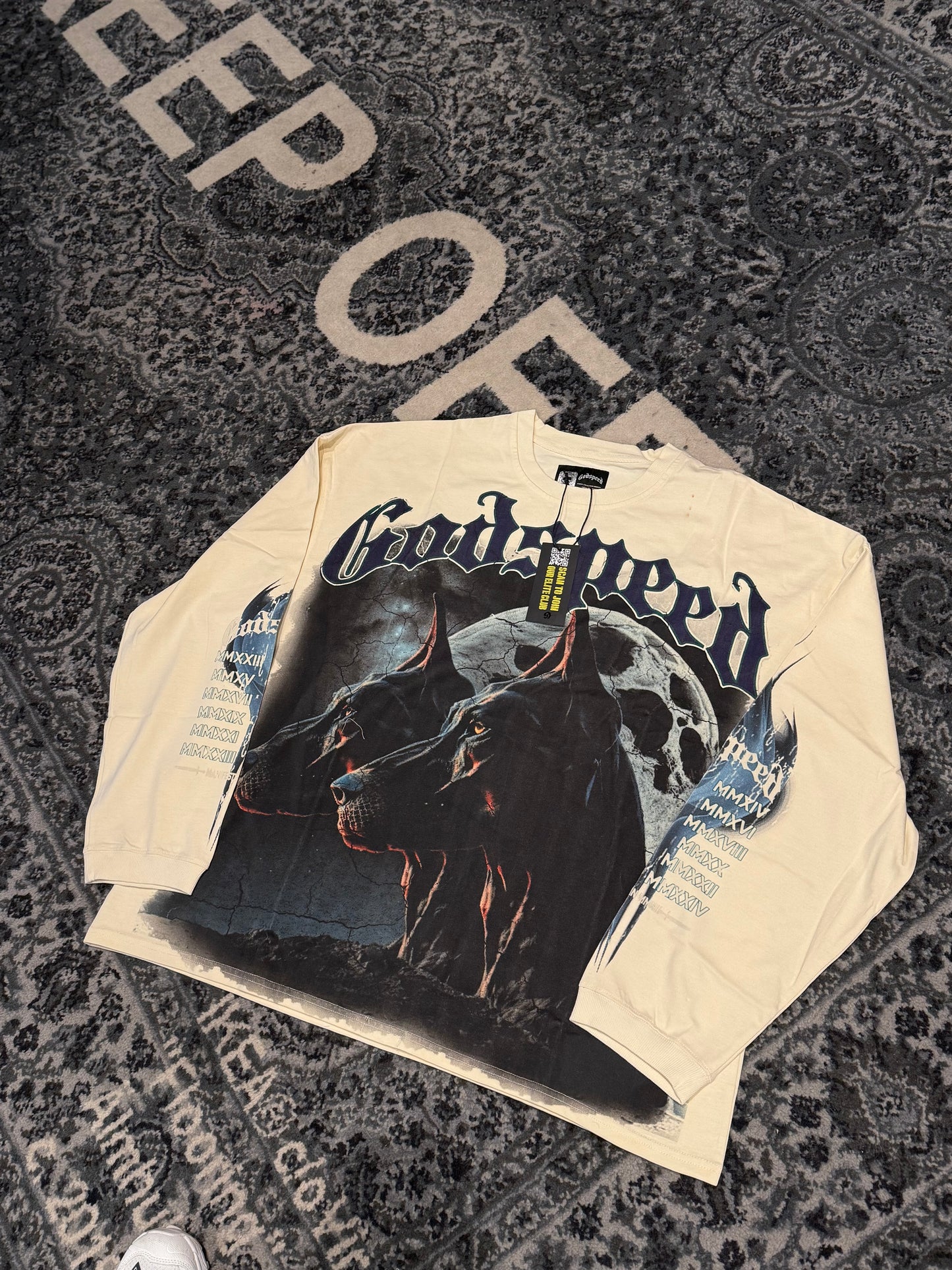 Godspeed Dog Cream Long Sleeve DS