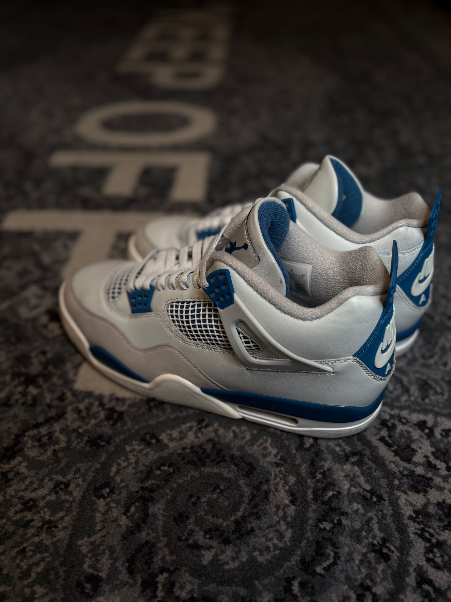 Jordan 4 Retro “Military Blue” PO NB SIZE 11.5