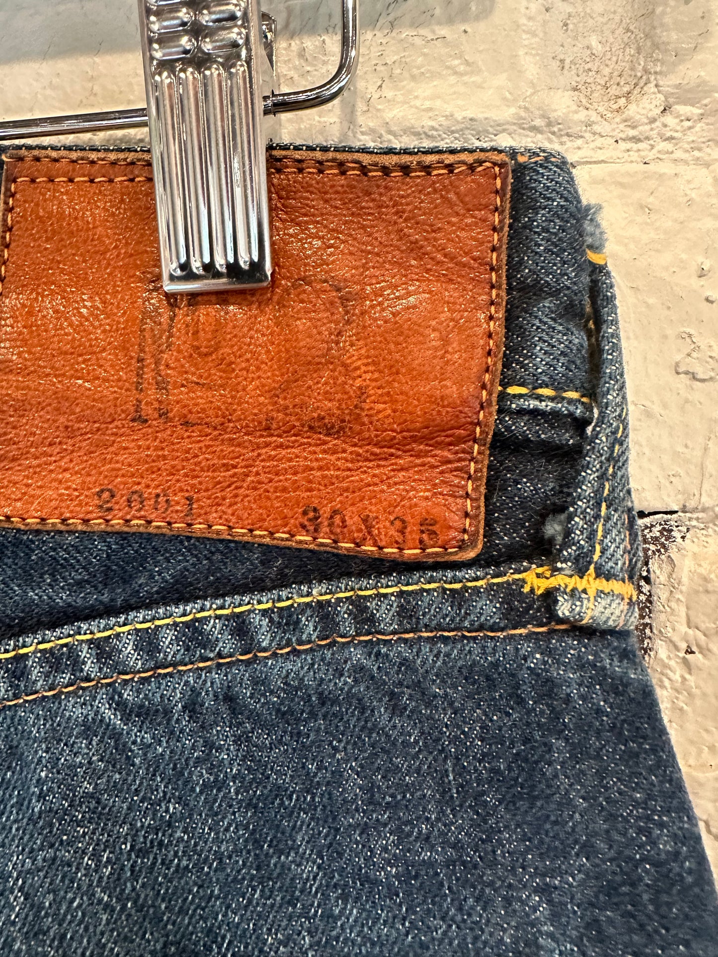 Mighty Evisu Selvedged Denim Jeans 30W 35 L