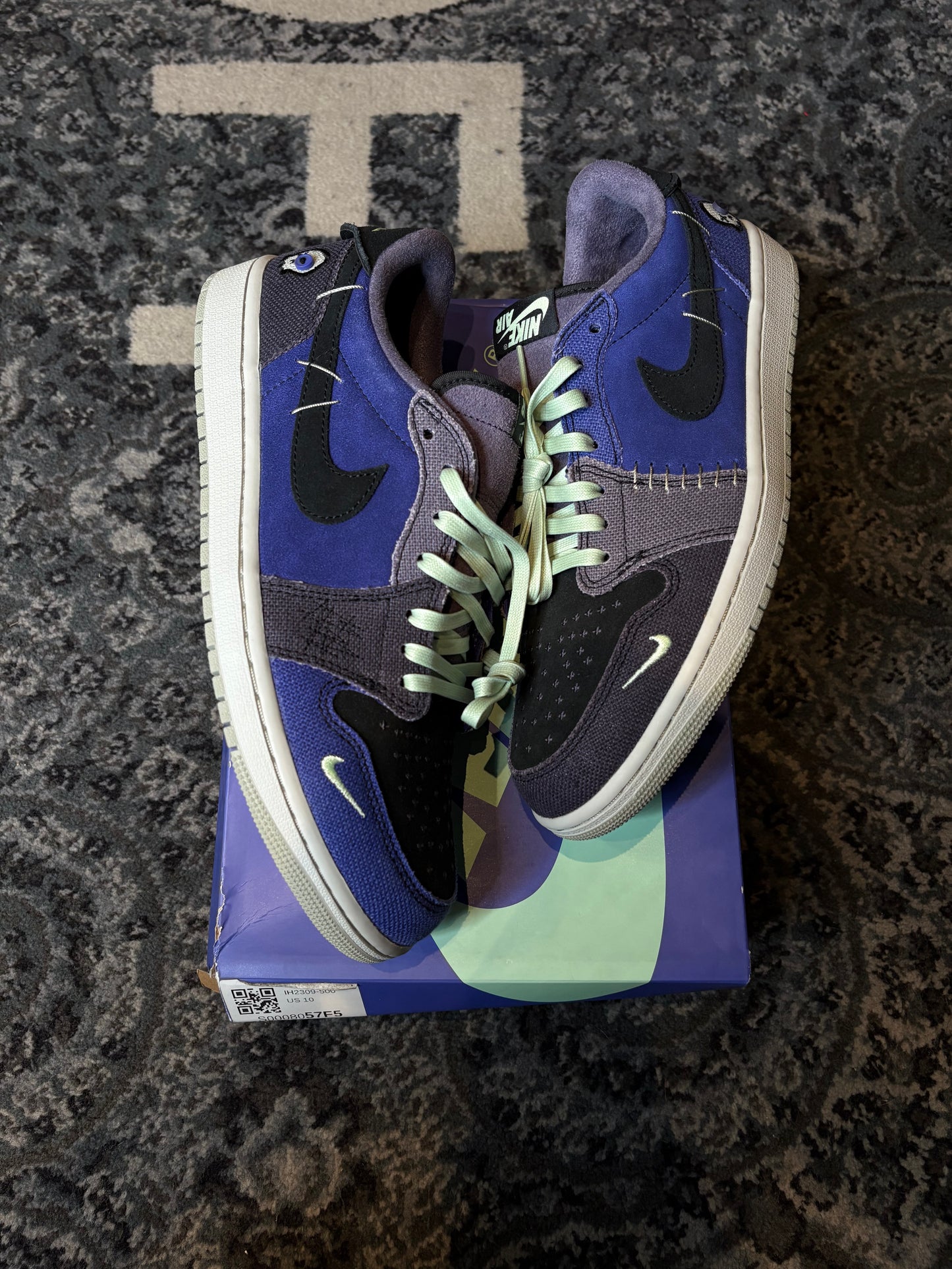 Jordan 1 Retro Low “Zion Williamson VooDoo Alternate” Ds Og Size 10