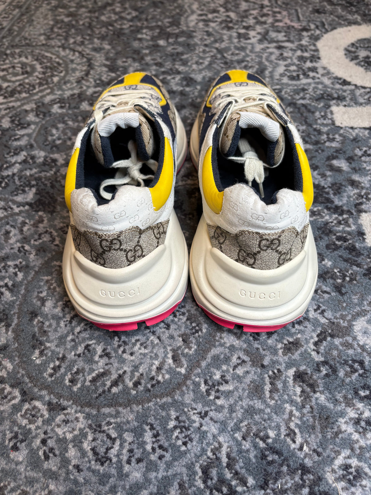 Gucci GG Rhyton “Beige White Yellow” Clean Nb Size 12 (46 EU)