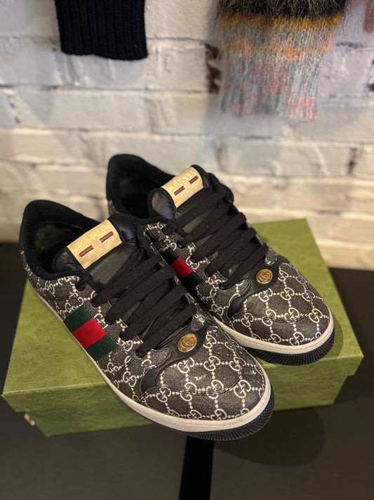 Gucci Screener Sneaker Gray Monogram Clean OG Size 12G