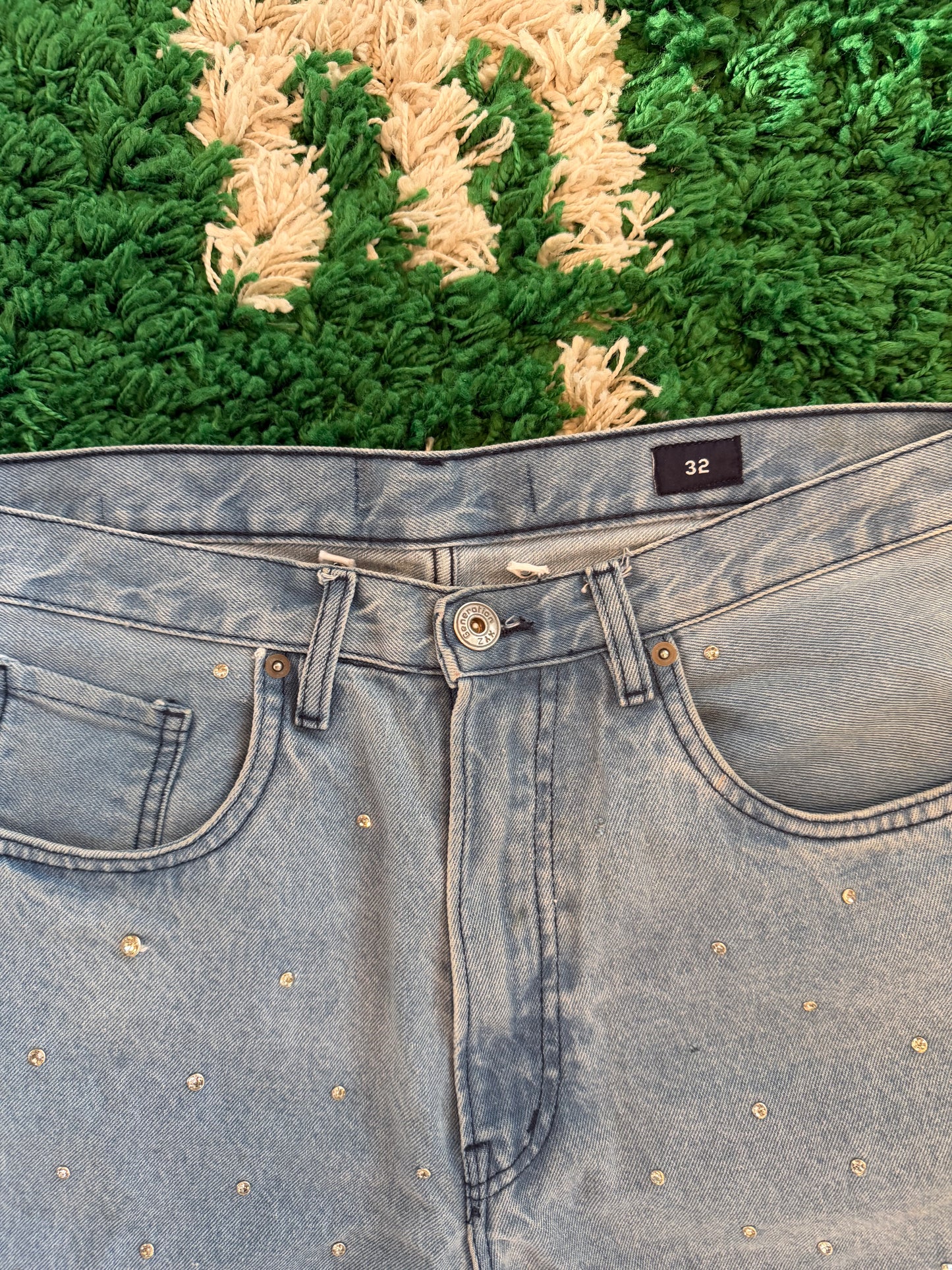 1998 USA Rhinestone Jorts Size 32