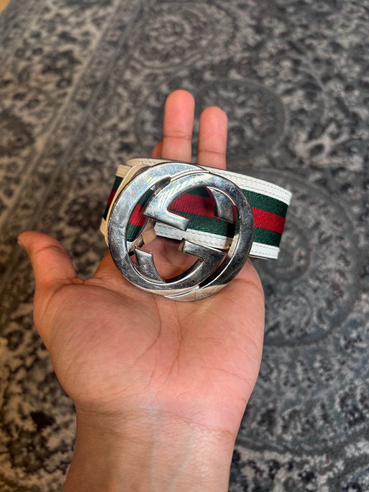 Gucci Stripe Belt