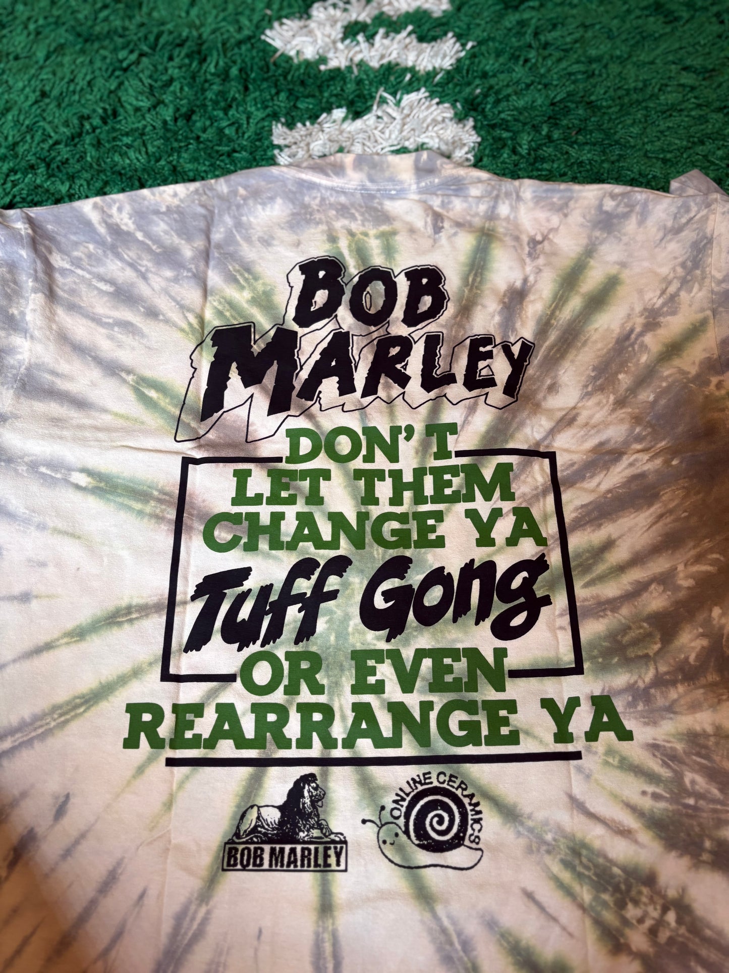 Online Ceramics Bob Marley Tie Dye Tee DS Size Large