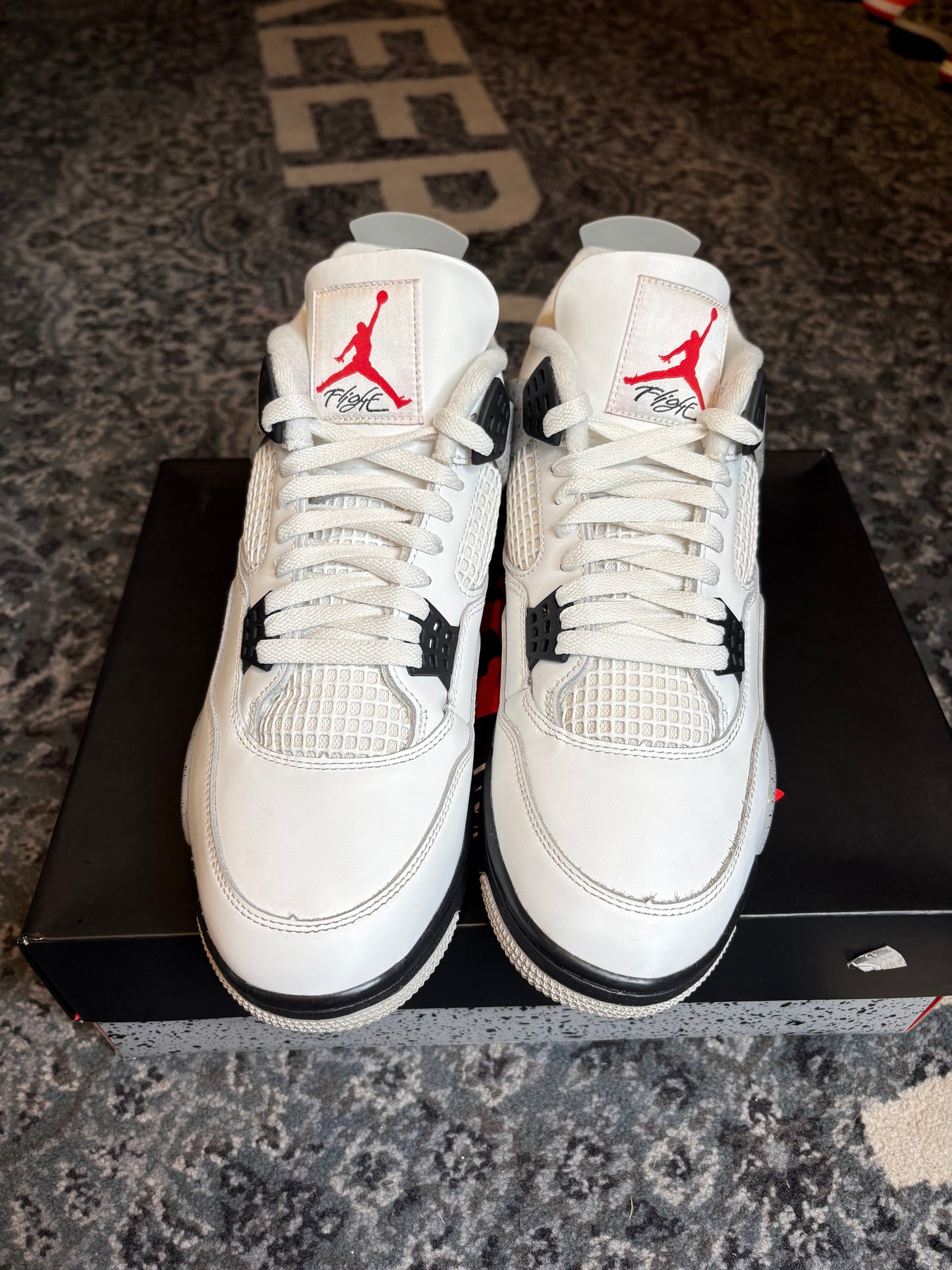 Jordan 4 Retro “White Cement” Clean Og Size 12