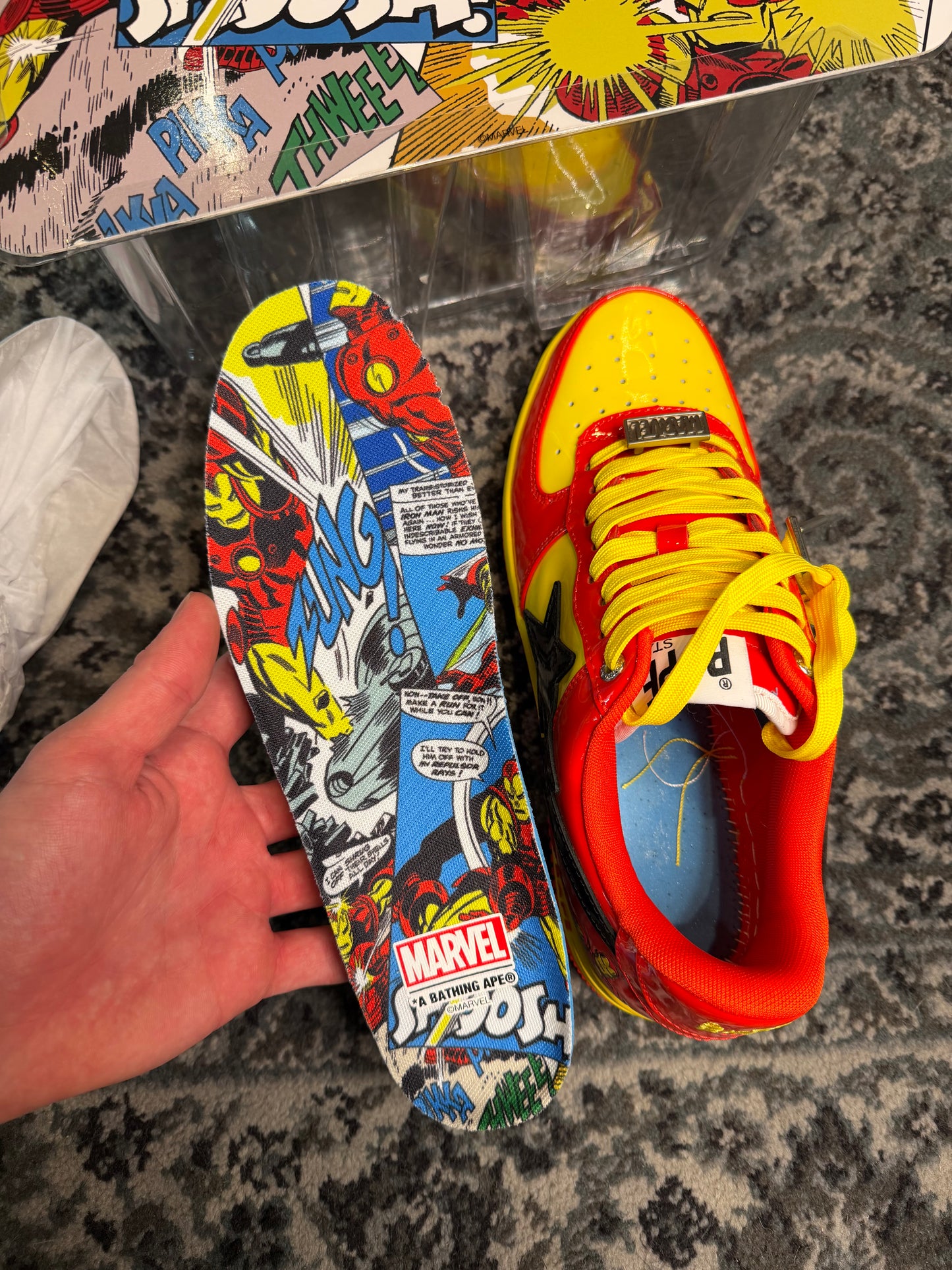 Bapesta x Marvel ‘Iron Man’ Size 9.5 DS OG