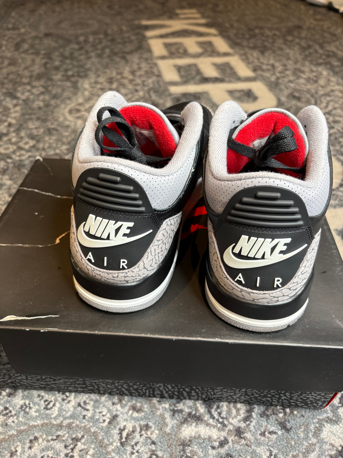 Jordan 3 Retro “Black Cement” Clean Og Size 10