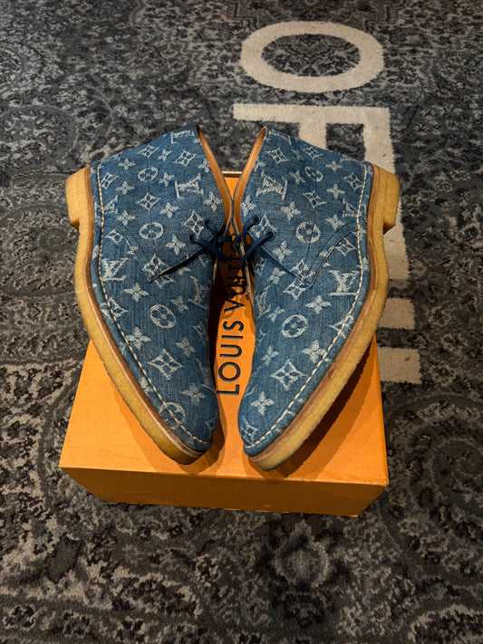 LV Monogram Denim Boots CLEAN OG SIZE 10M