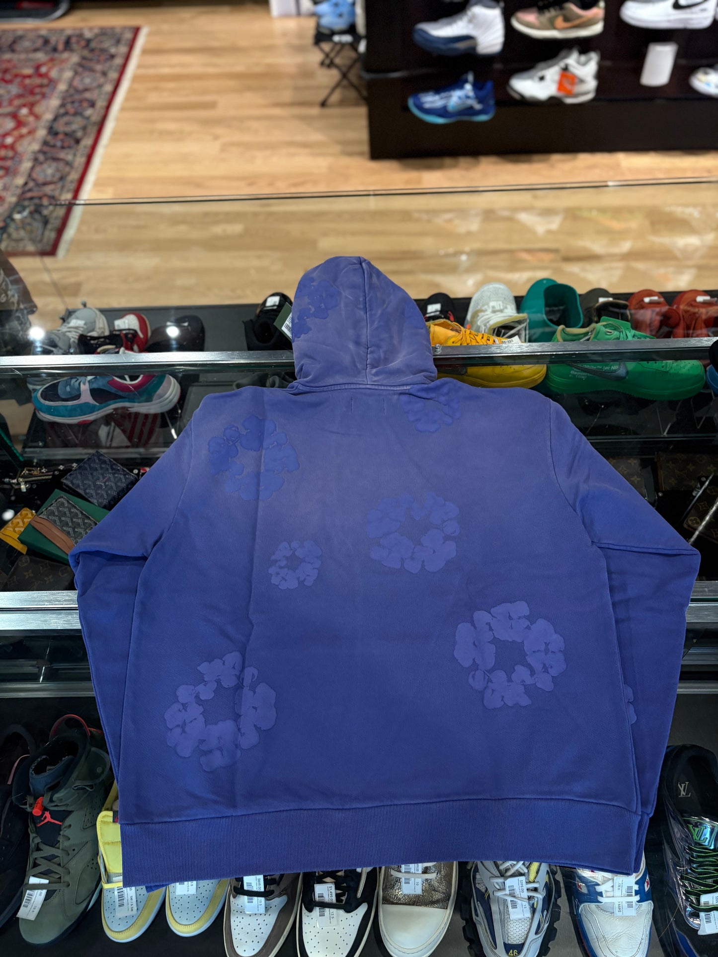 Denim Tears Purple Mono Wreath Hoodie DS Size XXL