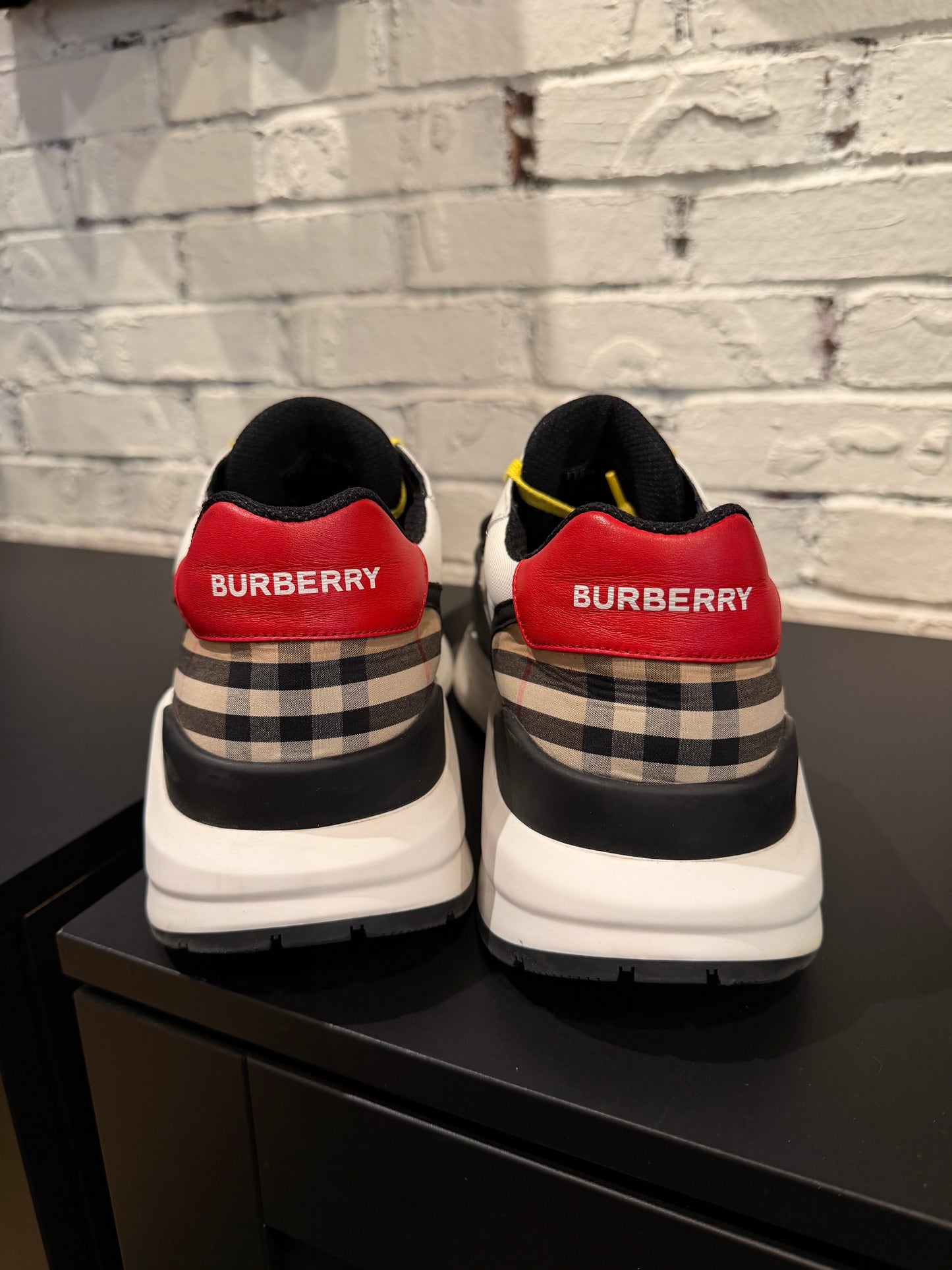 Burberry Ramsey Sneakers White Beige Clean NB Size 46
