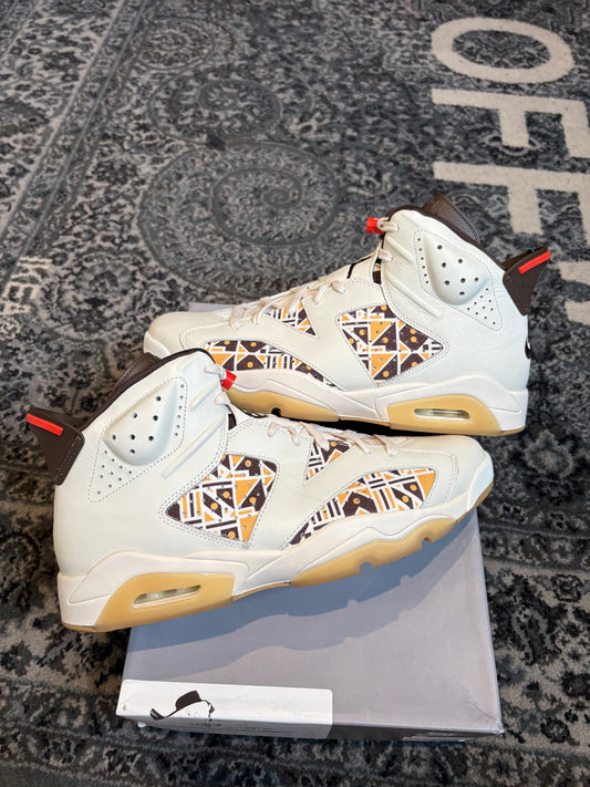 Jordan 6 Retro Quai 54 Sail Brown PO RB Size 14