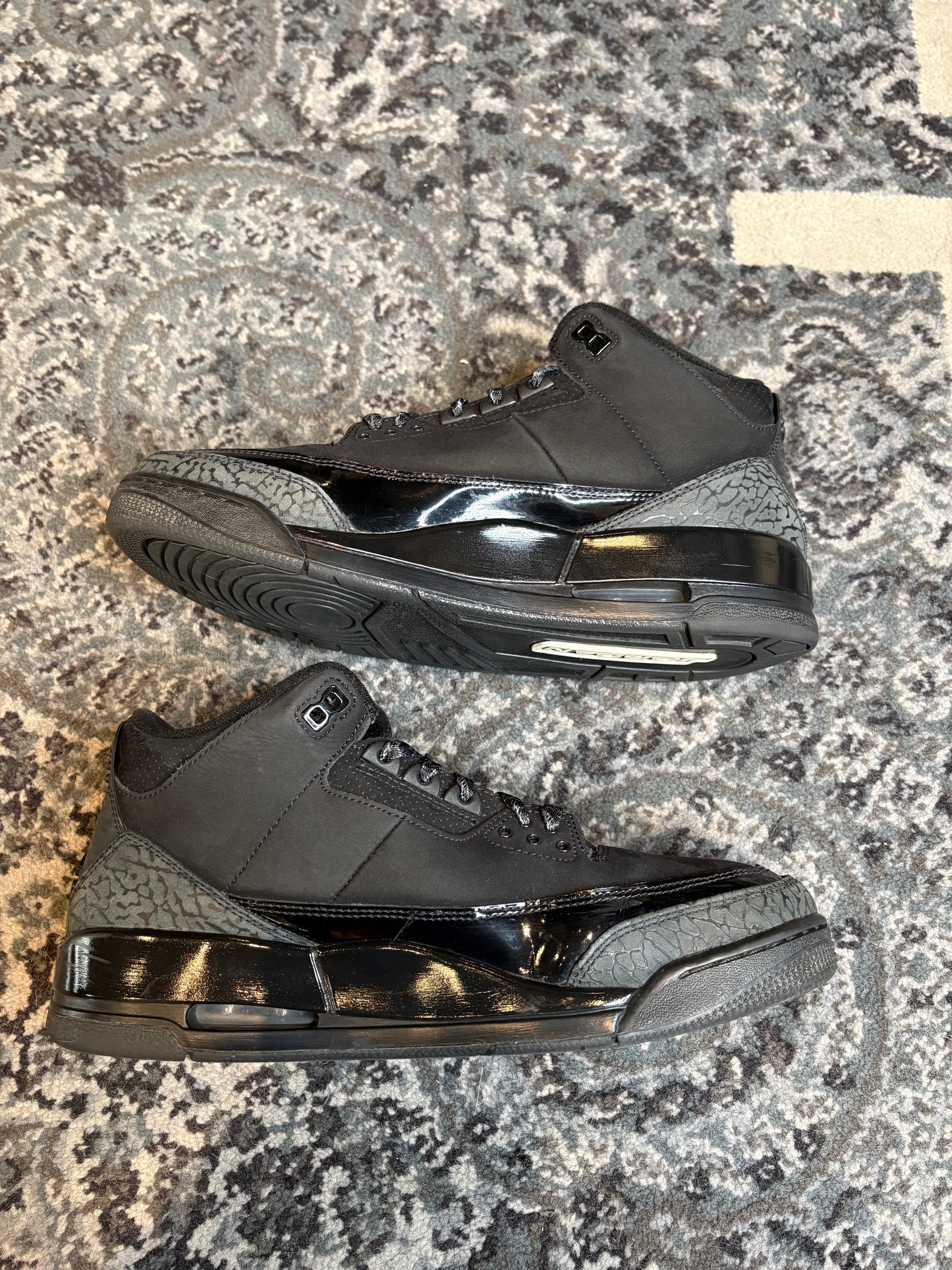 Jordan 3 Retro “Black Cats” Po Nb Size 10.5