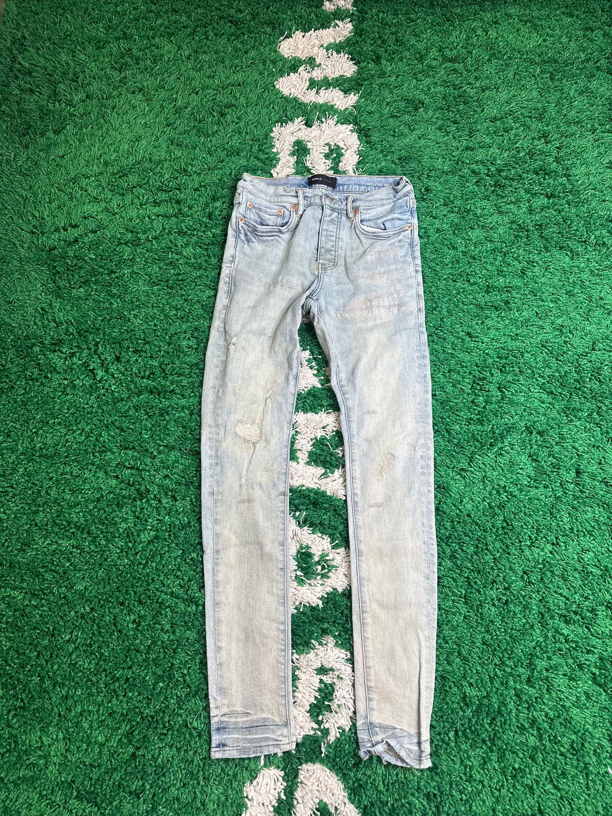 Purple Jeans Light Wash Size 29