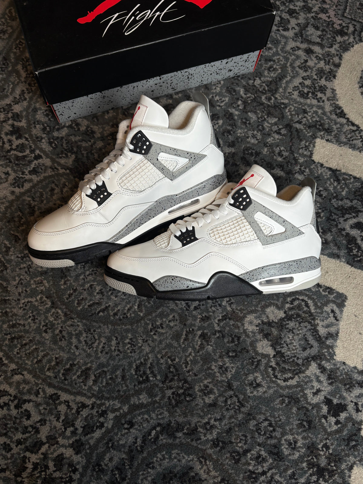 Jordan 4 Retro “White Cement” Clean Og Size 10.5