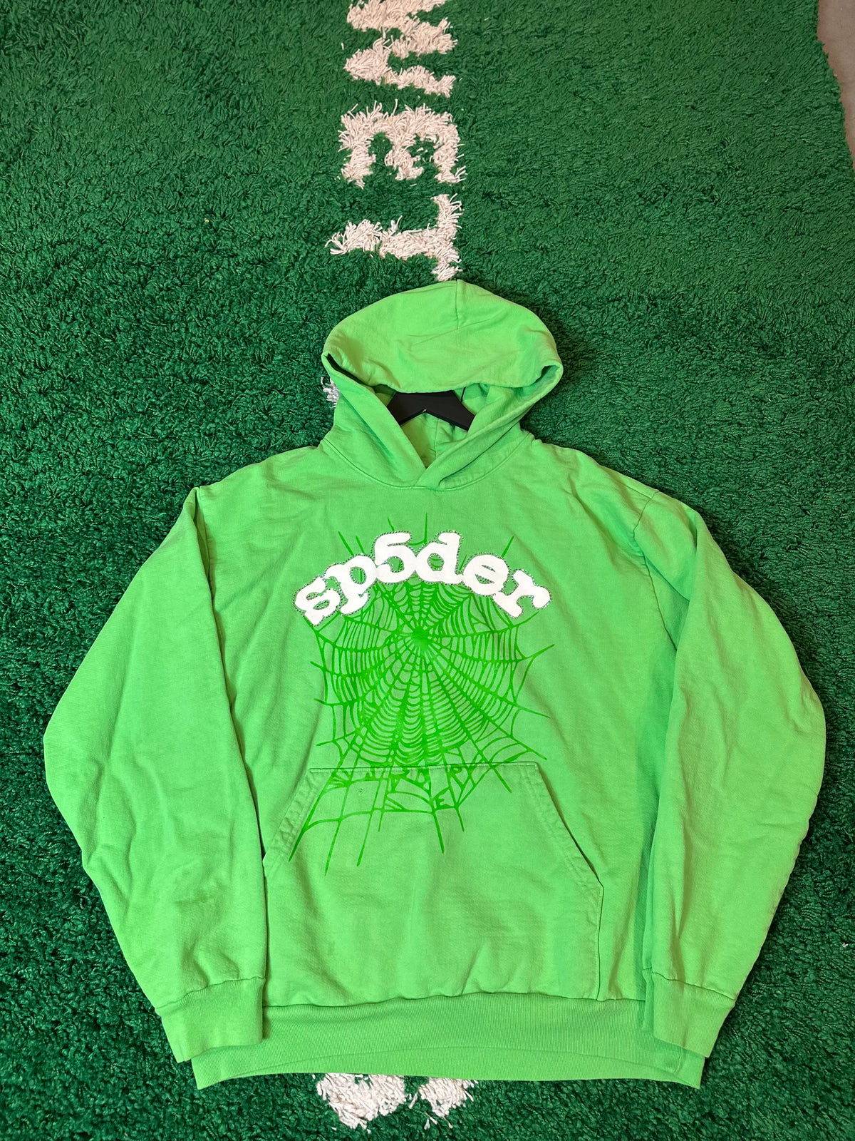 Sp5der Hoodie Green Size XL