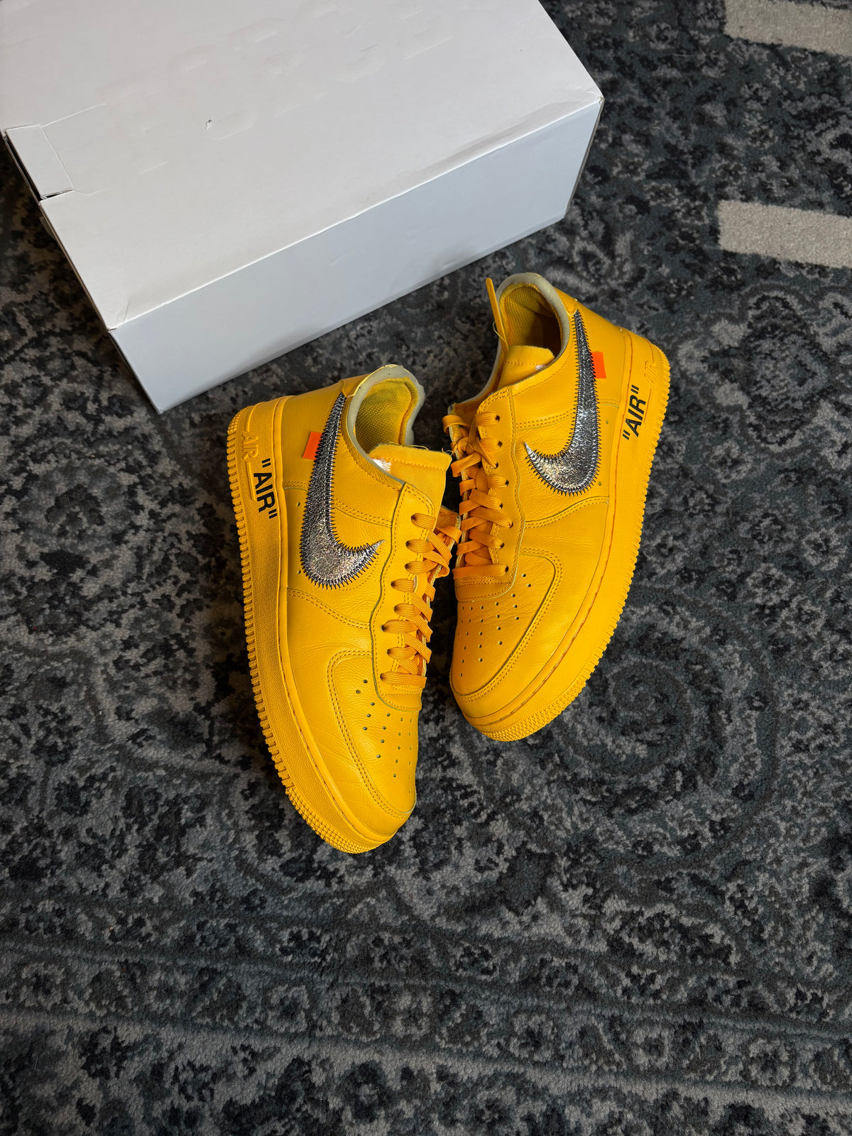 Nike Air Force 1 Low “Off-White ICA University Gold” Clean Og Size 9