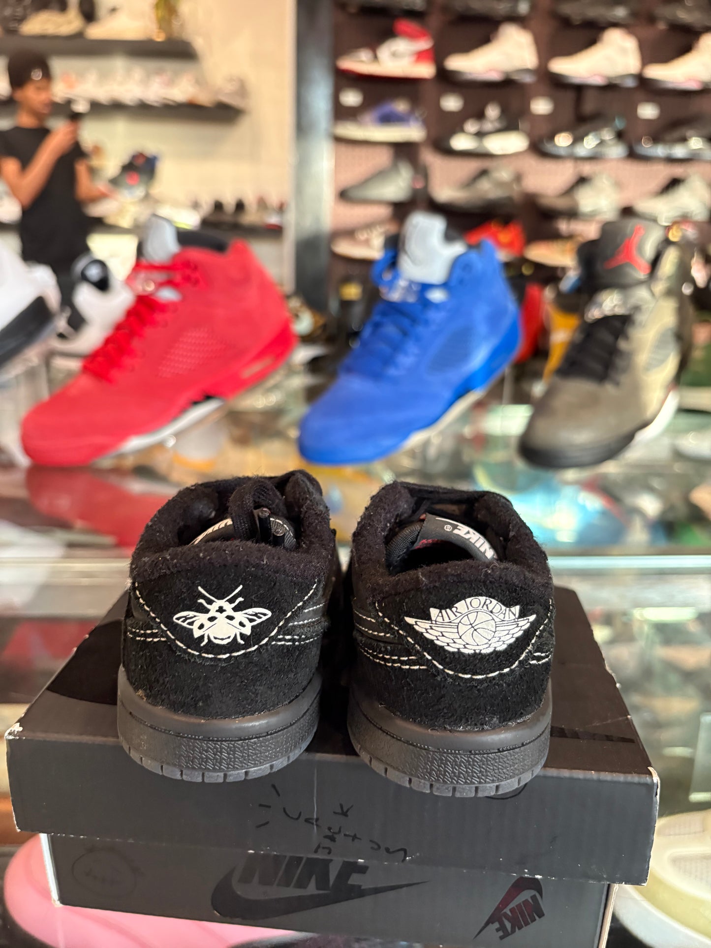 Jordan 1 Retro TS Black Phantom Clean OG Size 5c