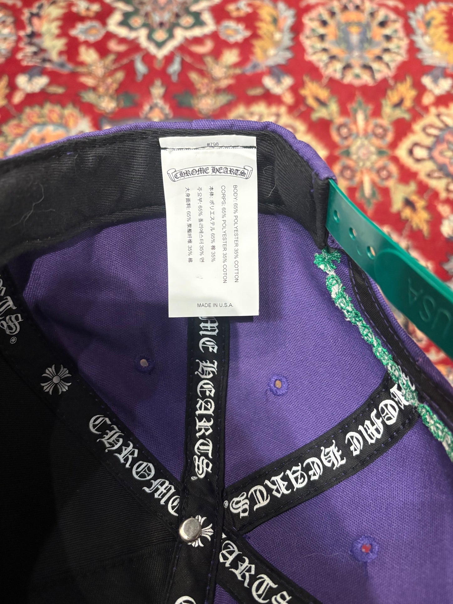 Chrome Hearts Purple/Green Hat