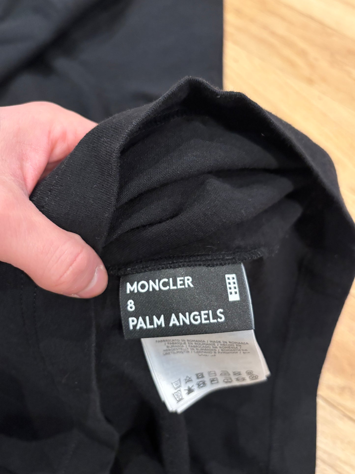 Moncler Palm Angels Tee Black Size Large