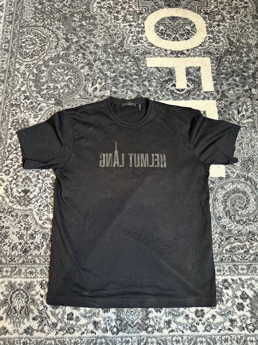 HELMUT LANG Black Tee PO SIZE MEDIUM
