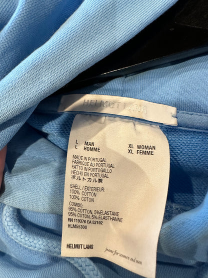 Helmut Lang Blue Hoodie Sz. L Clean