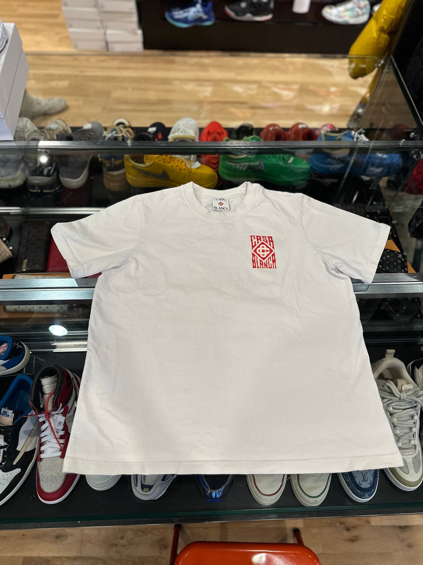 Casablanca Logo Tee White Size Large