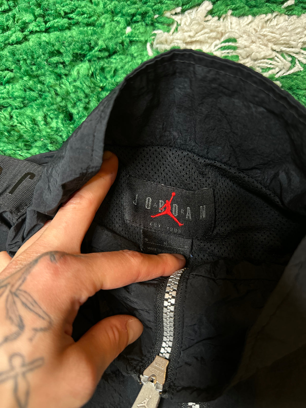 Jordan Track Jacket Black Size Medium