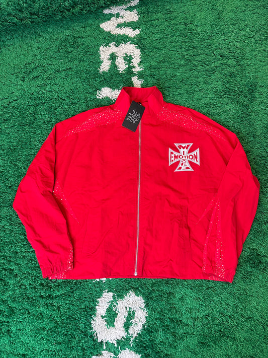 Mixed Emotions Red Zip Jacket DS Size Medium