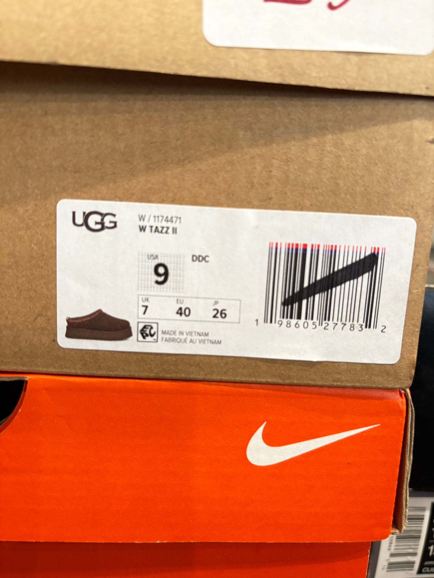 Ugg Tazz II Brown DS OG Size