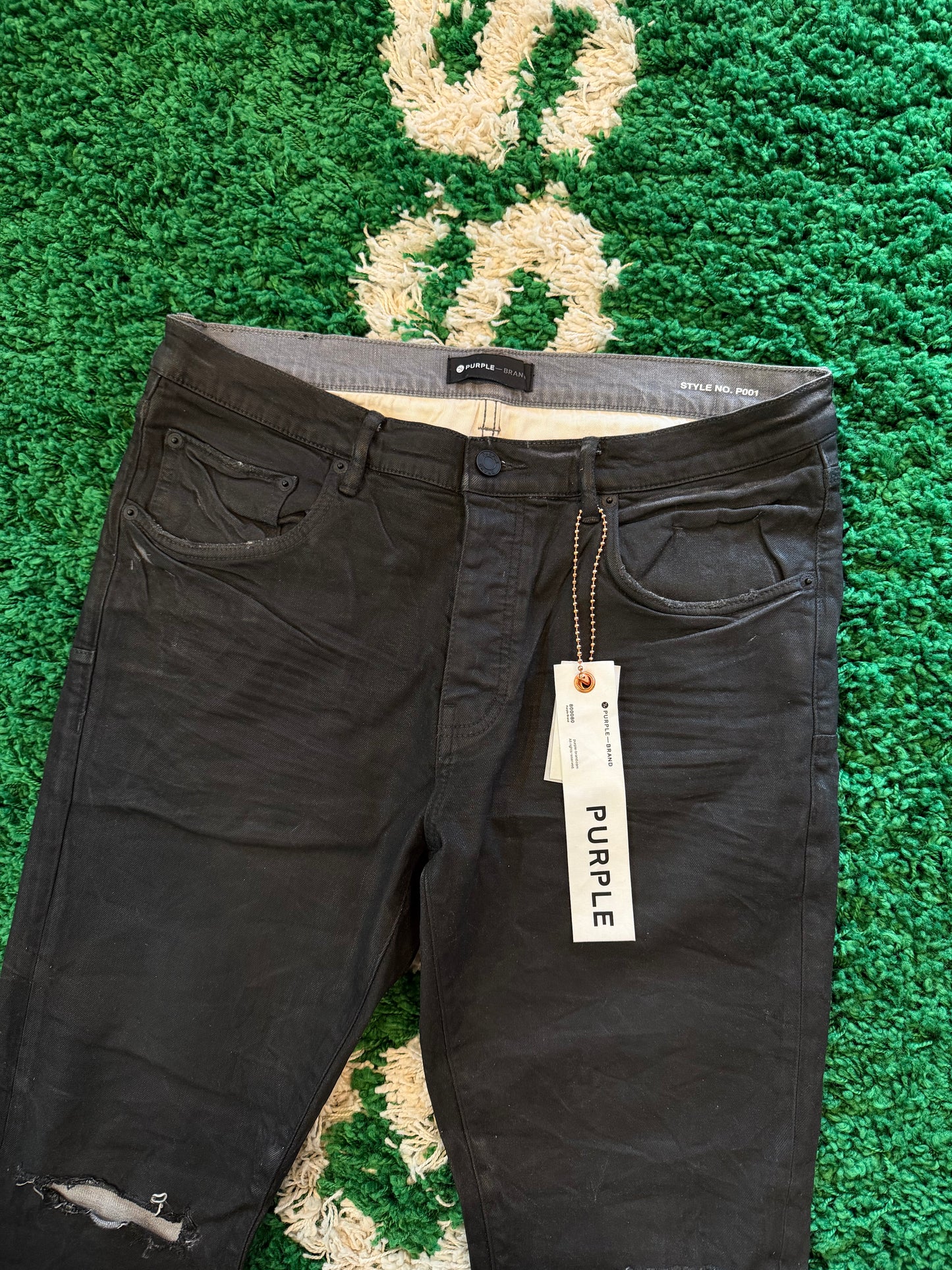 Purple Jeans Black Size 34