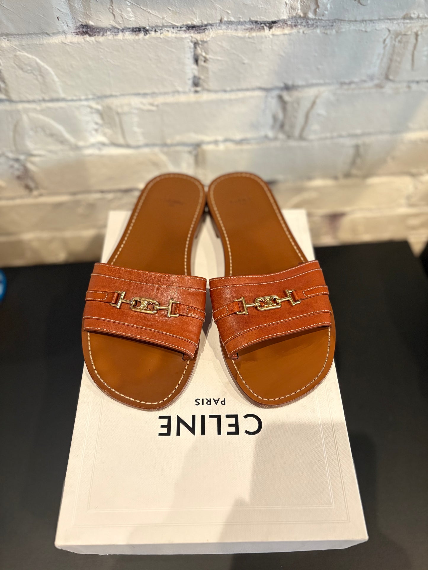 Celine Slides Brown Clean OG Size 39