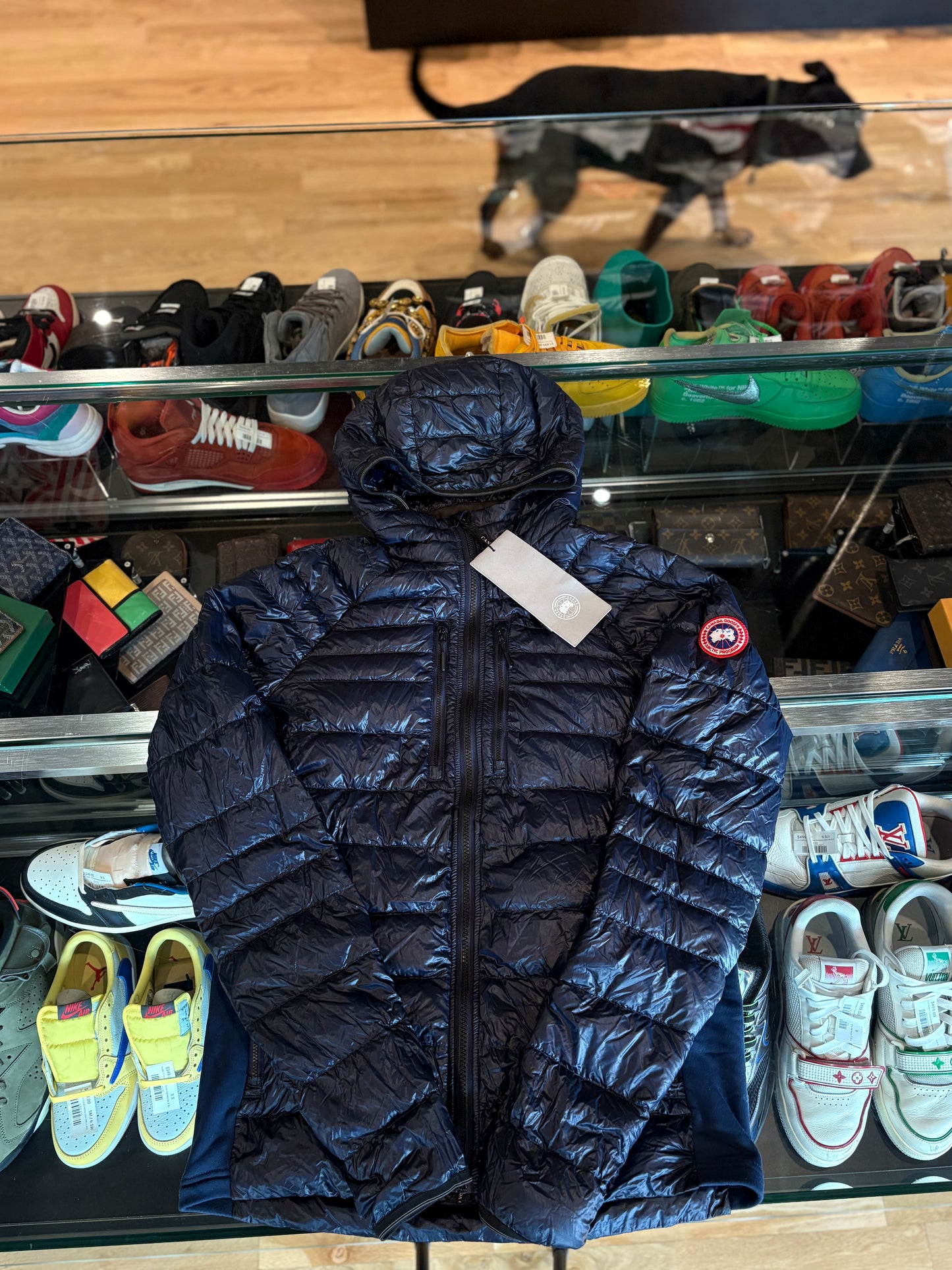 Canada Goose Navy Down Light Puffer Size Medium