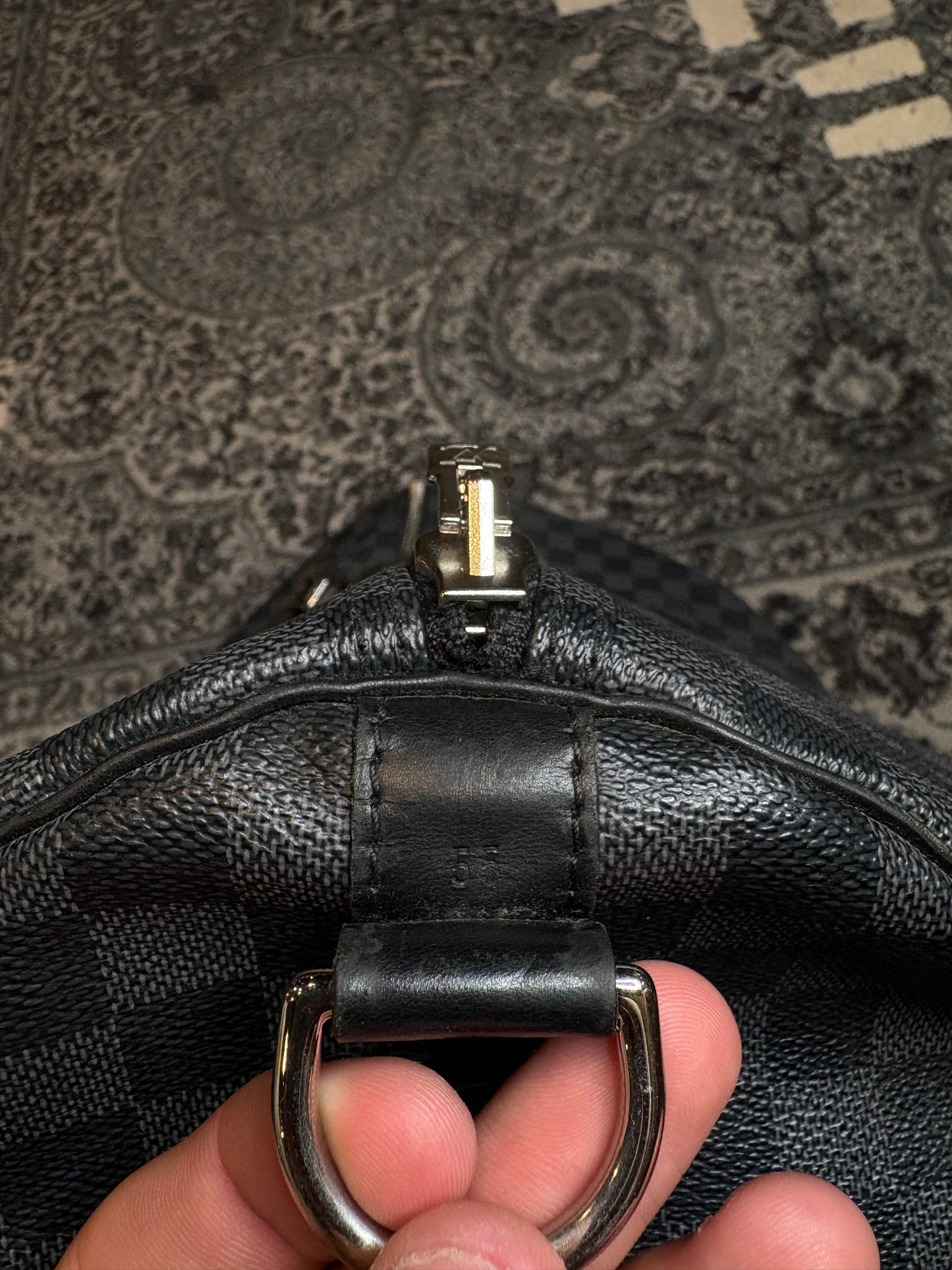 Louis Vuitton Duffle Black PO Size 55